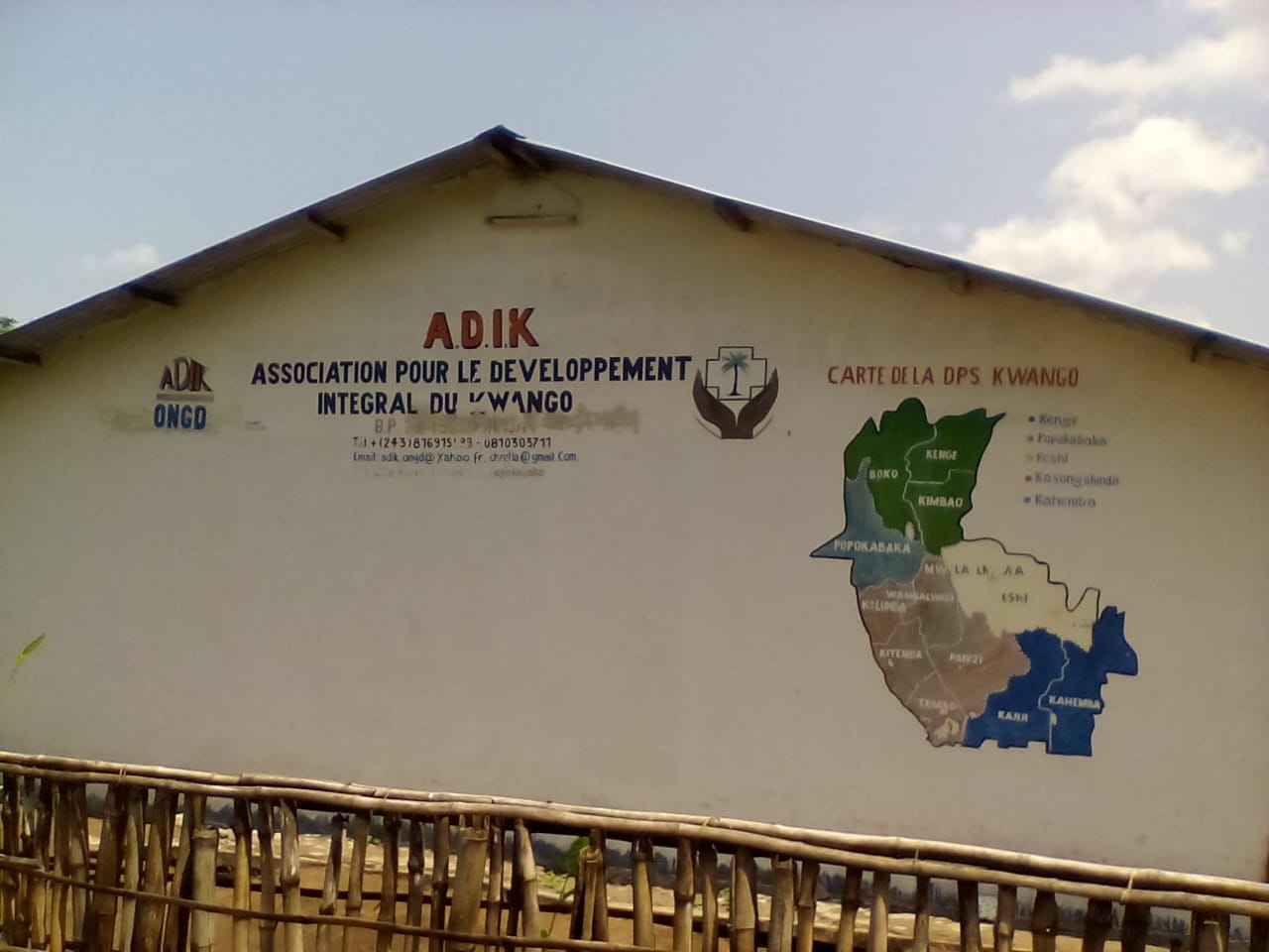 Siège de l'ONG ADIK à Popokabaka